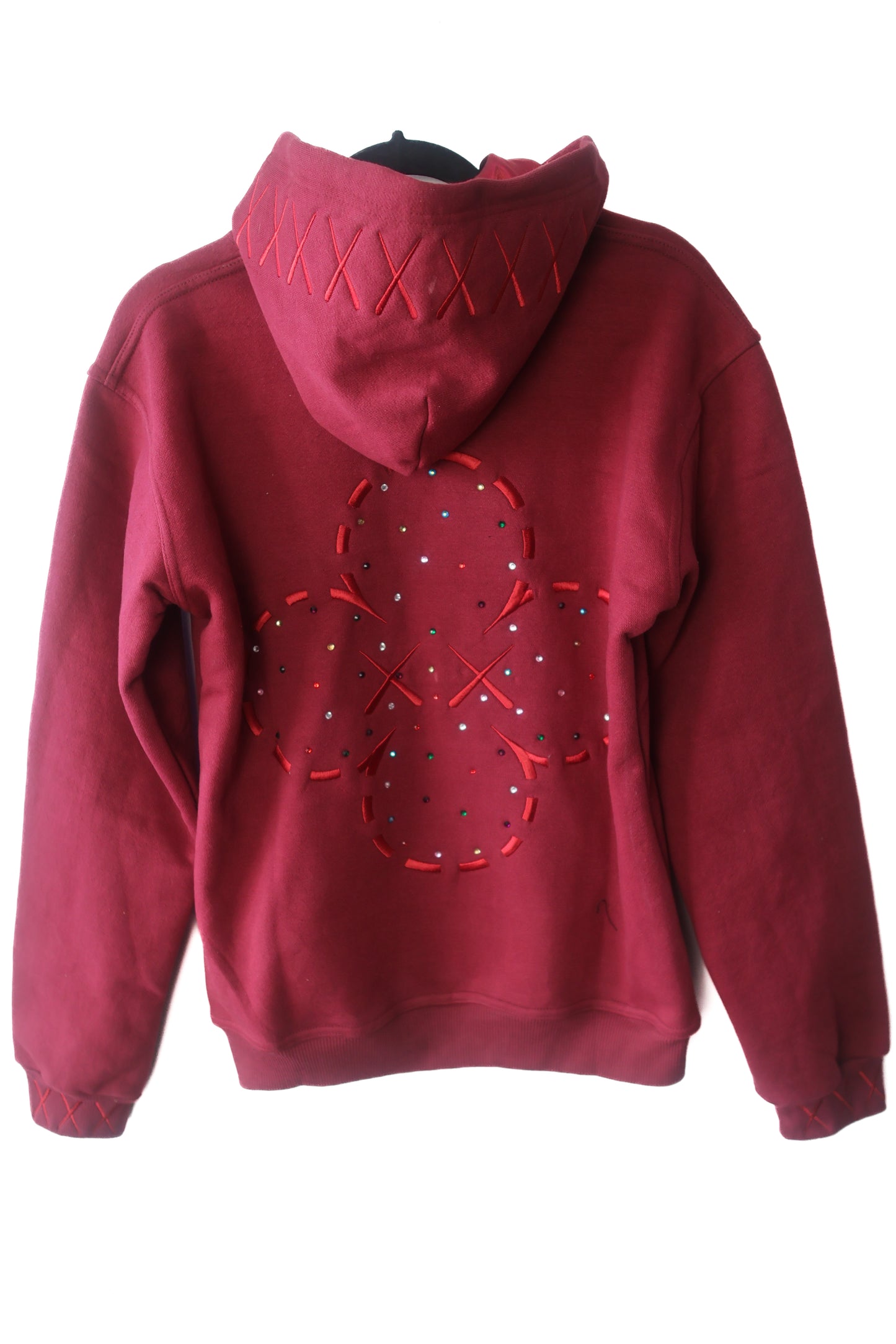Stone Pullover Hoodie - Burgundy