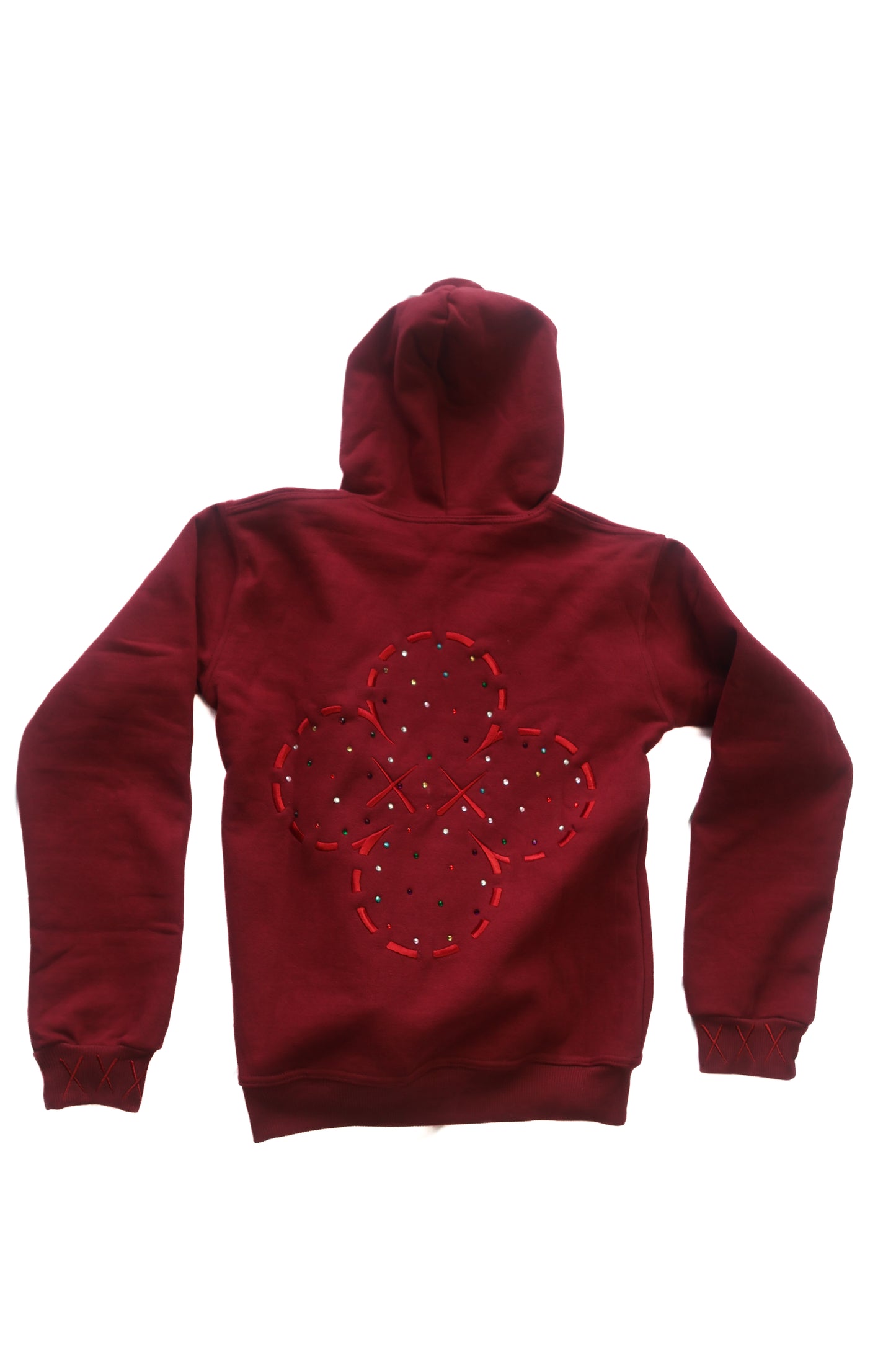 Stone Pullover Hoodie - Burgundy