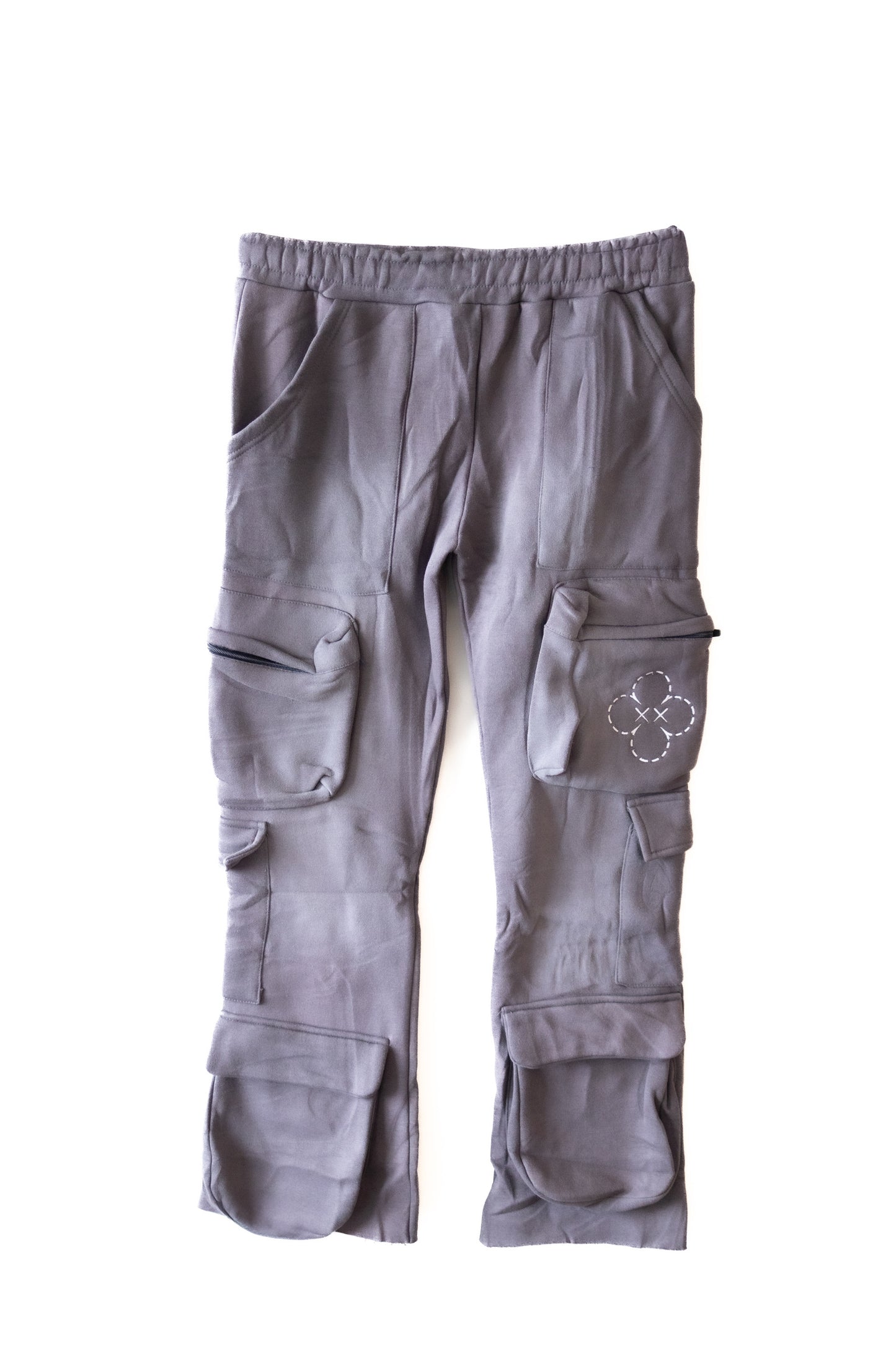 Monogram Wide Leg Pant - Jules Grey